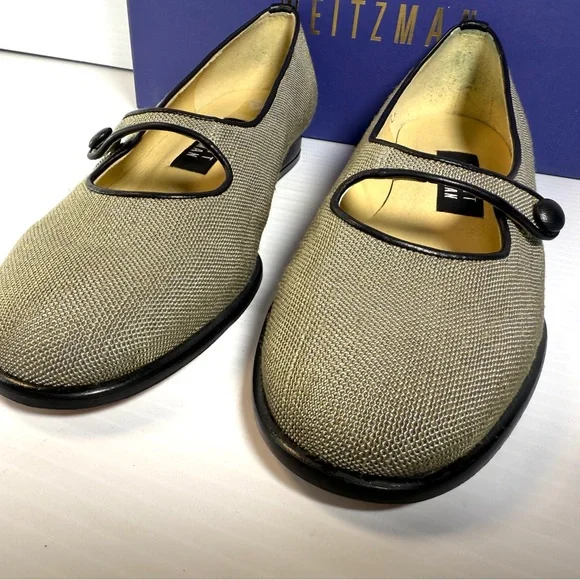 Stuart Weitzman Women's Black and Cream Loafers NWT - Picture 4 of 13